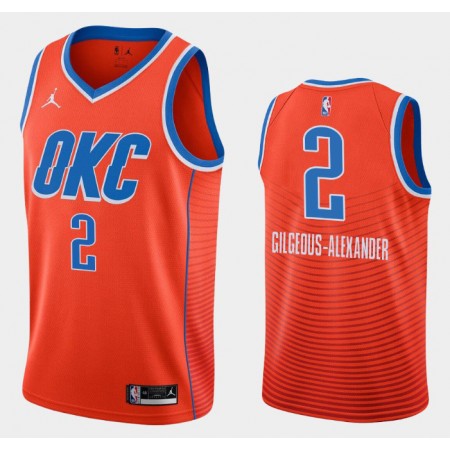 Maillot Basket Oklahoma City Thunder Shai Gilgeous-Alexander 2 2020-21 Jordan Brand Statement Edition Swingman - Homme